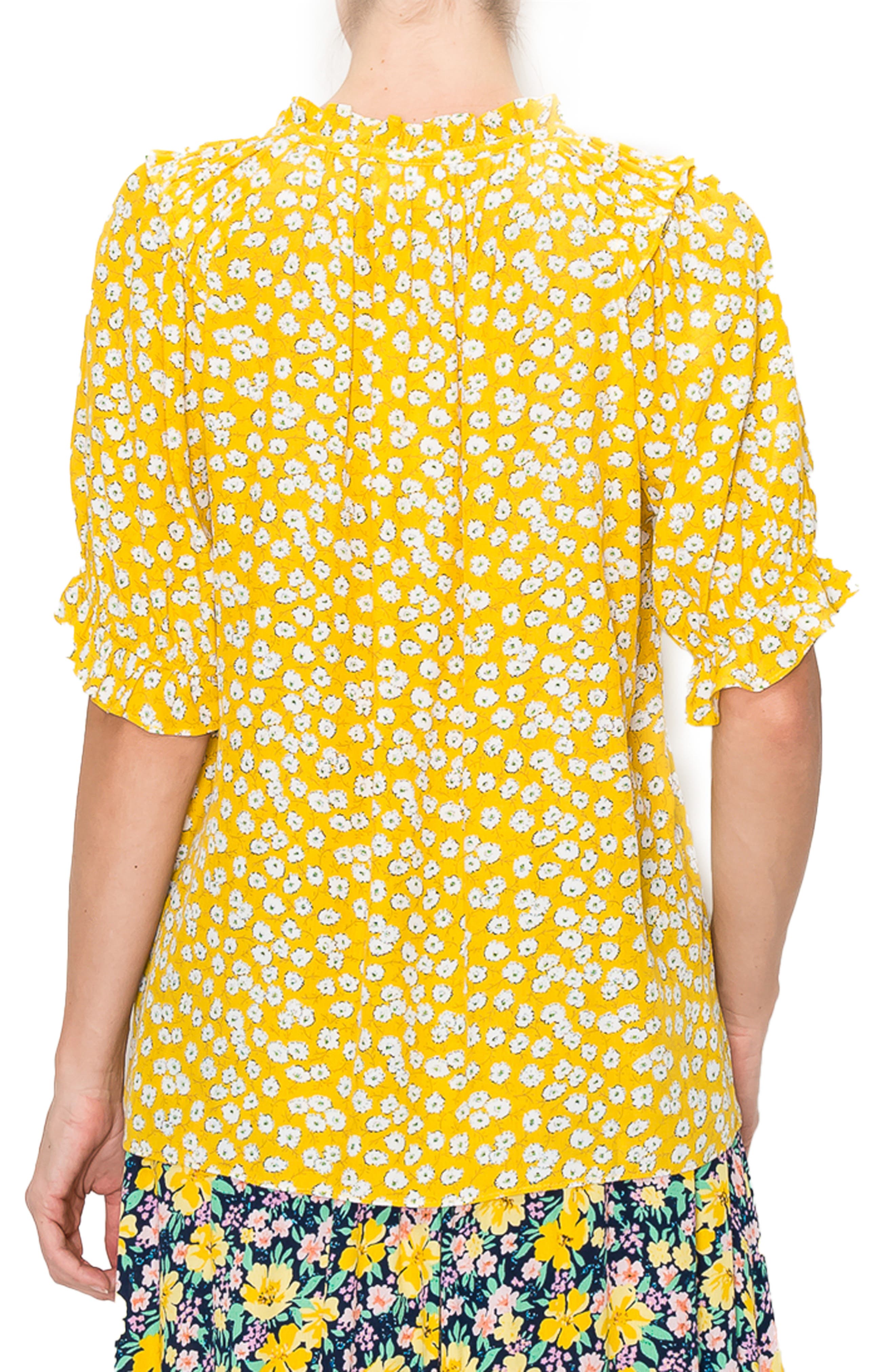 MELLODAY V-Neck Ruffle Sleeve Top (Women) | Nordstromrack