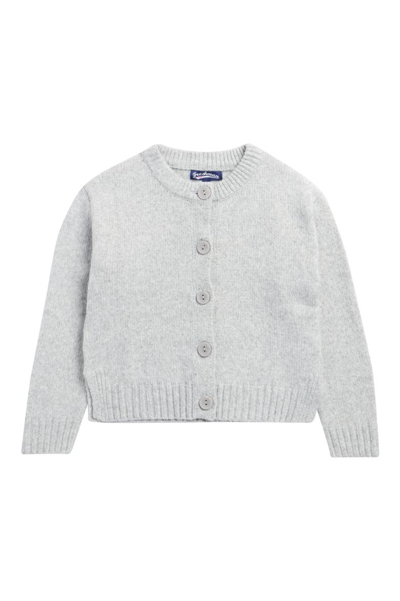 Kids' Crewneck Cardigan, Main, color, GREY
