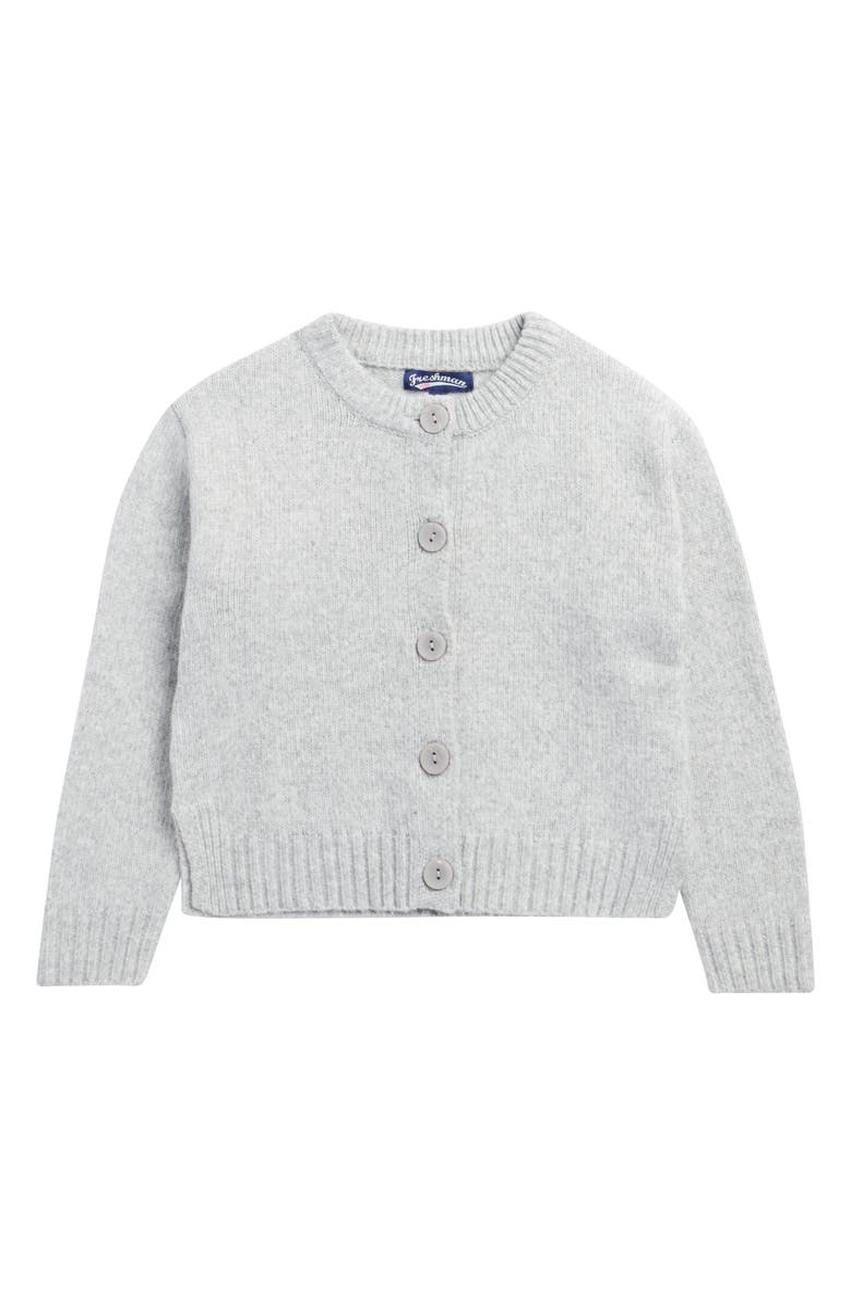 Freshman Kids' Crewneck Cardigan, Main, color, Grey