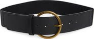 Linea Pelle Round Buckle Wide Belt