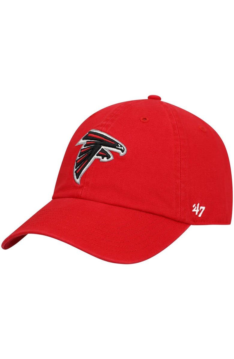 '47 Men's '47 Red Atlanta Falcons Secondary Clean Up Adjustable Hat, Main, color, Red