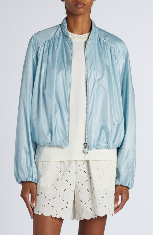 Shop Moncler Chazeron Bomber Jacket In Light Blue
