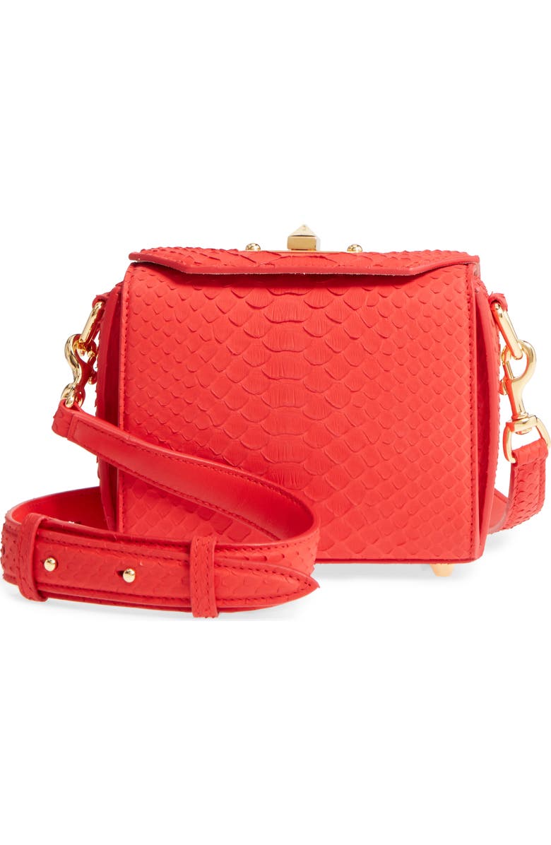 McQueen Alexander McQueen Box Bag 16 Genuine Python Shoulder Bag, Alternate, color,