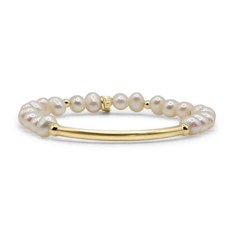 Della Gold Filled Pearl Bracelet