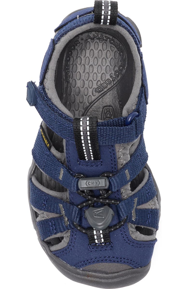 KEEN Kids' Seacamp II CNX Sandal, Alternate, color, Naval Academy/Drizzle