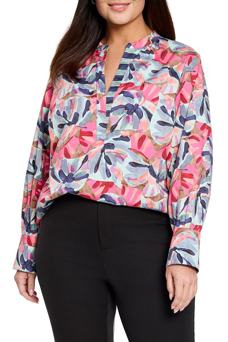 Firework Foliage Top, Main, color, BLUE MULTI
