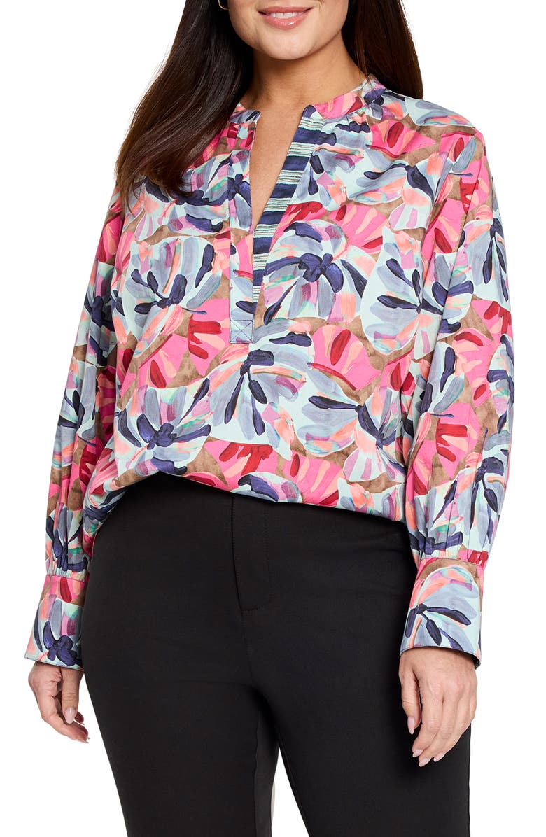NIC+ZOE Firework Foliage Top, Main, color, 