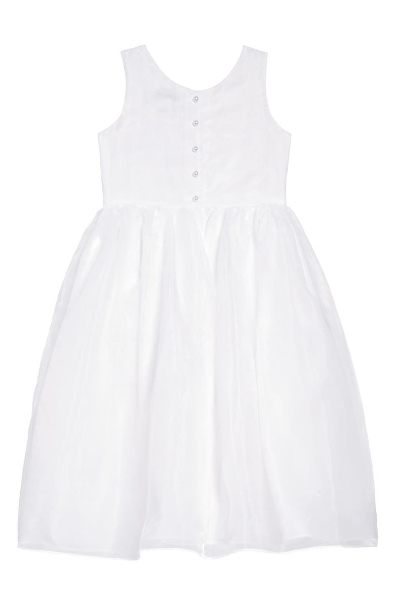Us Angels Sleeveless Organza Dress, Alternate, color, 