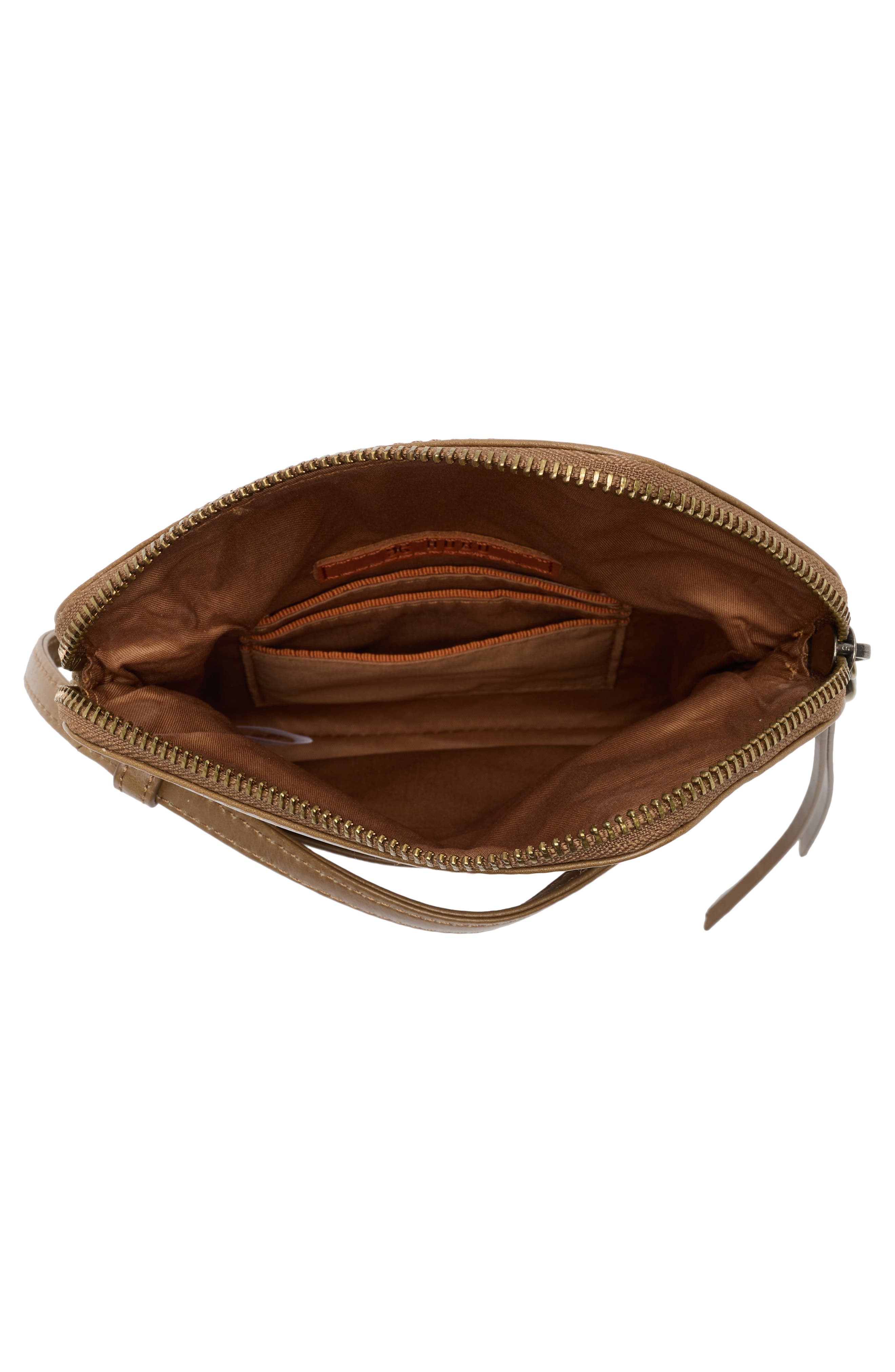 HOBO Wink Leather Crossbody Bag, Alternate, color, Mink