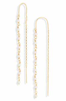 NORDSTROM RACK Demi Fine Faux Pearl Threader Earrings