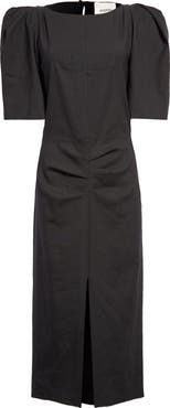 Isabel Marant Flore Pleated Hemp Blend Dress