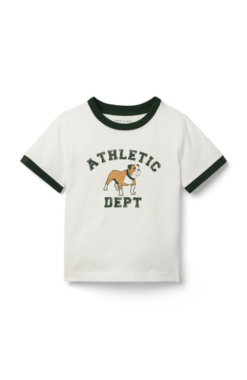 Janie And Jack Bulldog Tee In Gray