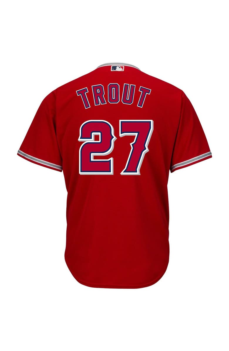 PROFILE Men's Mike Trout Red Los Angeles Angels Big & Tall Replica Player Jersey, Alternate, color, 