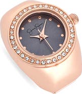 Jessica Simpson Glitter Ring Watch