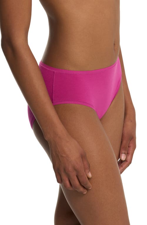 Natori Bliss Bare Cotton Hipster Briefs In Pink