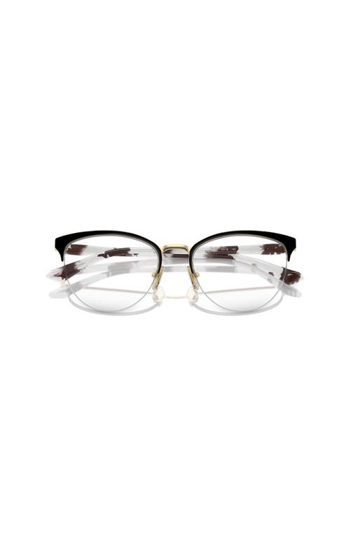 Vogue Eyewear 51mm Oval Optical Glasses In Black