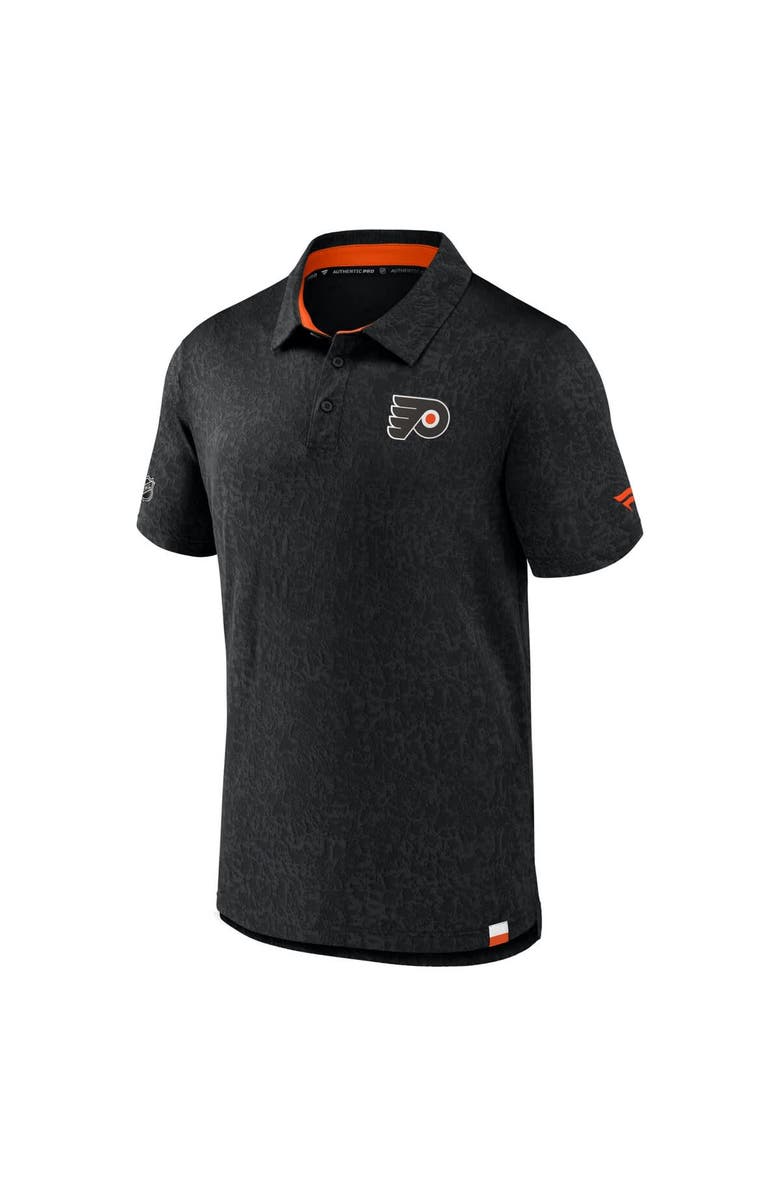 FANATICS Men's Fanatics  Black Philadelphia Flyers Authentic Pro Jacquard Polo, Alternate, color, 