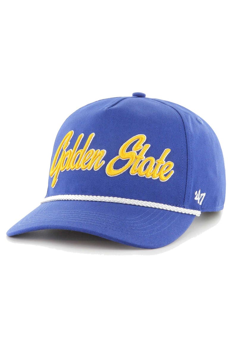Men's '47  Royal Golden State Warriors Overhand Logo Hitch Adjustable Hat, Alternate, color, Royal