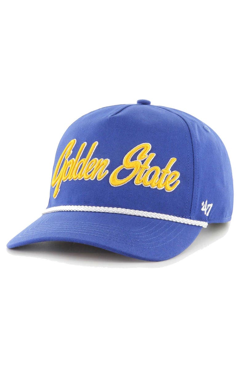 '47 Men's '47  Royal Golden State Warriors Overhand Logo Hitch Adjustable Hat, Alternate, color, Royal