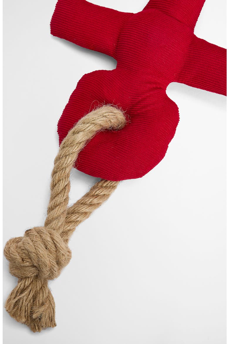 Anchor Dog Toy, Alternate, color, RED