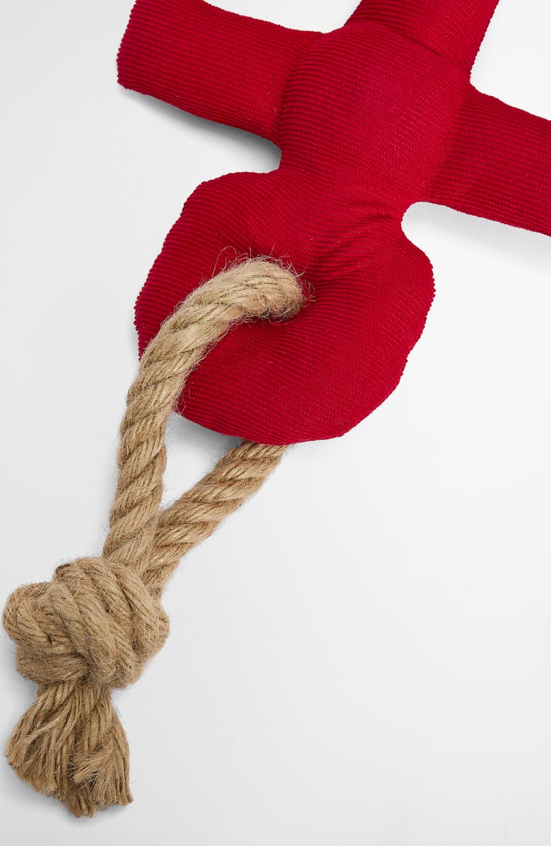 Barbour Anchor Dog Toy, Alternate, color, Red