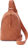 HOBO Fern Woven Leather Sling Bag