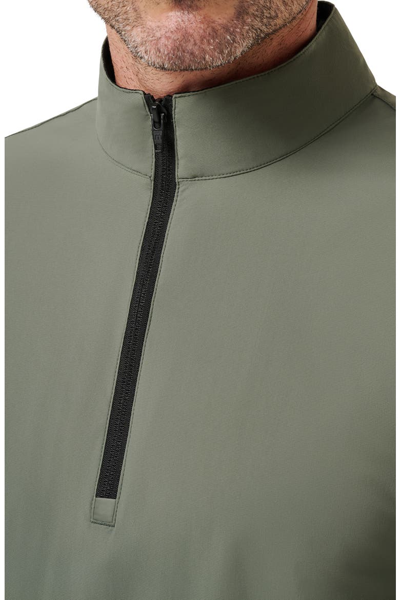 Tour Quarter Zip Pullover, Alternate, color, DARK OLIVE