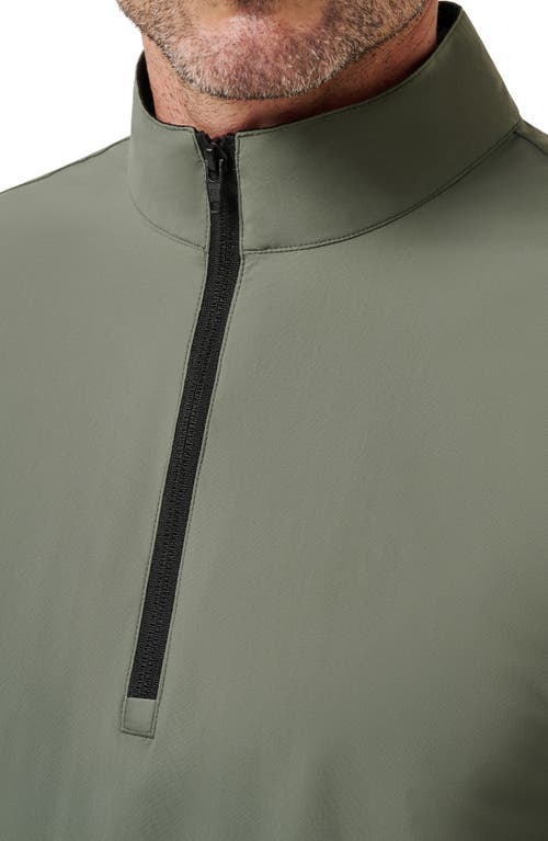 Travismathew Tour Quarter Zip Pullover In Green