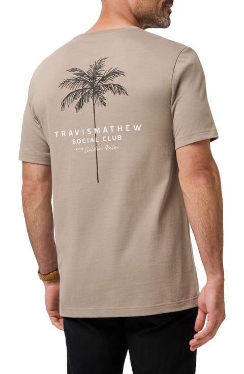 Golden Horizon Cotton Graphic T-Shirt