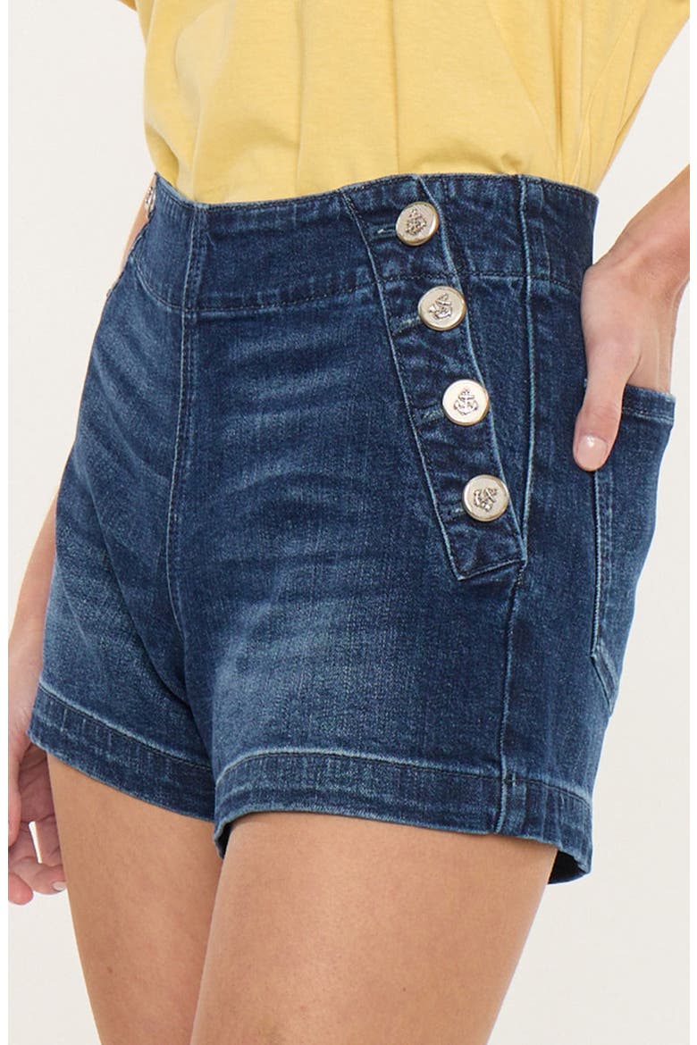 Sallie High Rise Shorts, Alternate, color, Dark Wash
