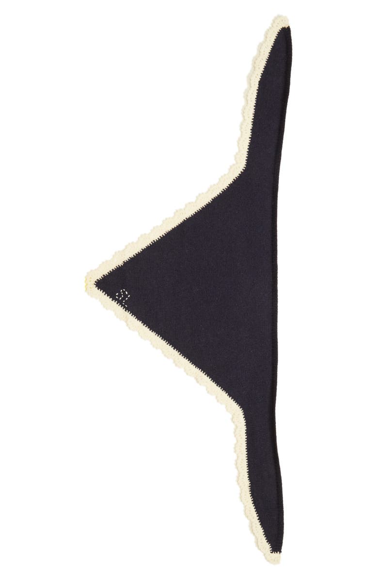 Sandy Liang Peck Knit Bonnet, Alternate, color, Navy