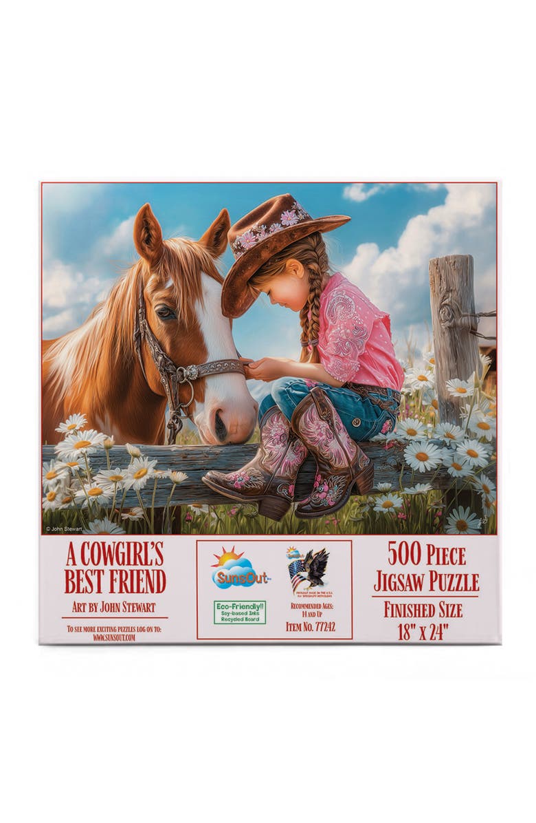Sunsout A Cowgirls Best Friend 500 piece Jigsaw Puzzle for Adults, Alternate, color, Multicolor