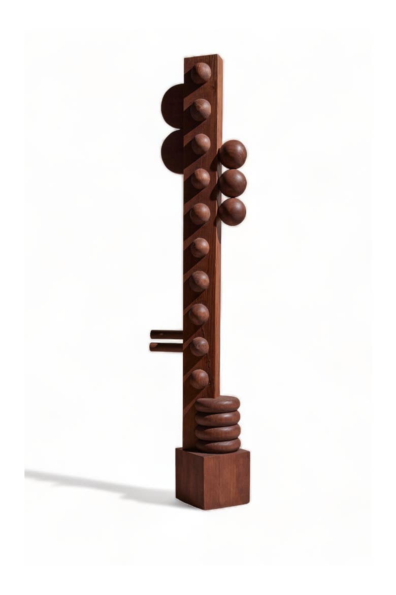 Nunca Wood Sculpture, Main, color, Brown