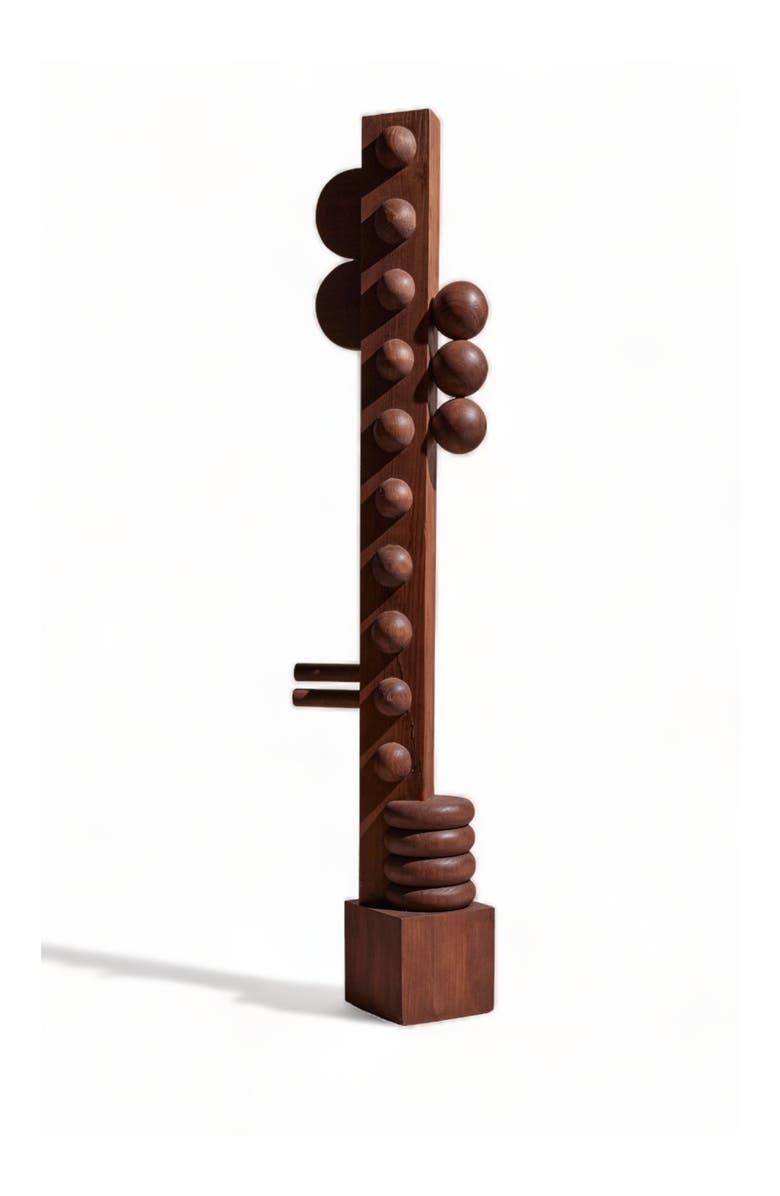 Meso Goods Nunca Wood Sculpture, Main, color, Brown