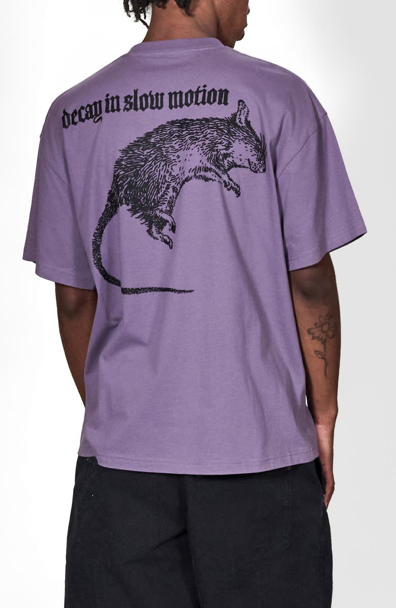 PLEASURES Soul Graphic T-Shirt, Alternate, color, Plum