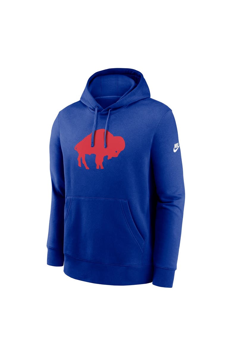 Nike Men's Nike Royal Buffalo Bills Rewind Club Logo Pullover Hoodie, Alternate, color, 