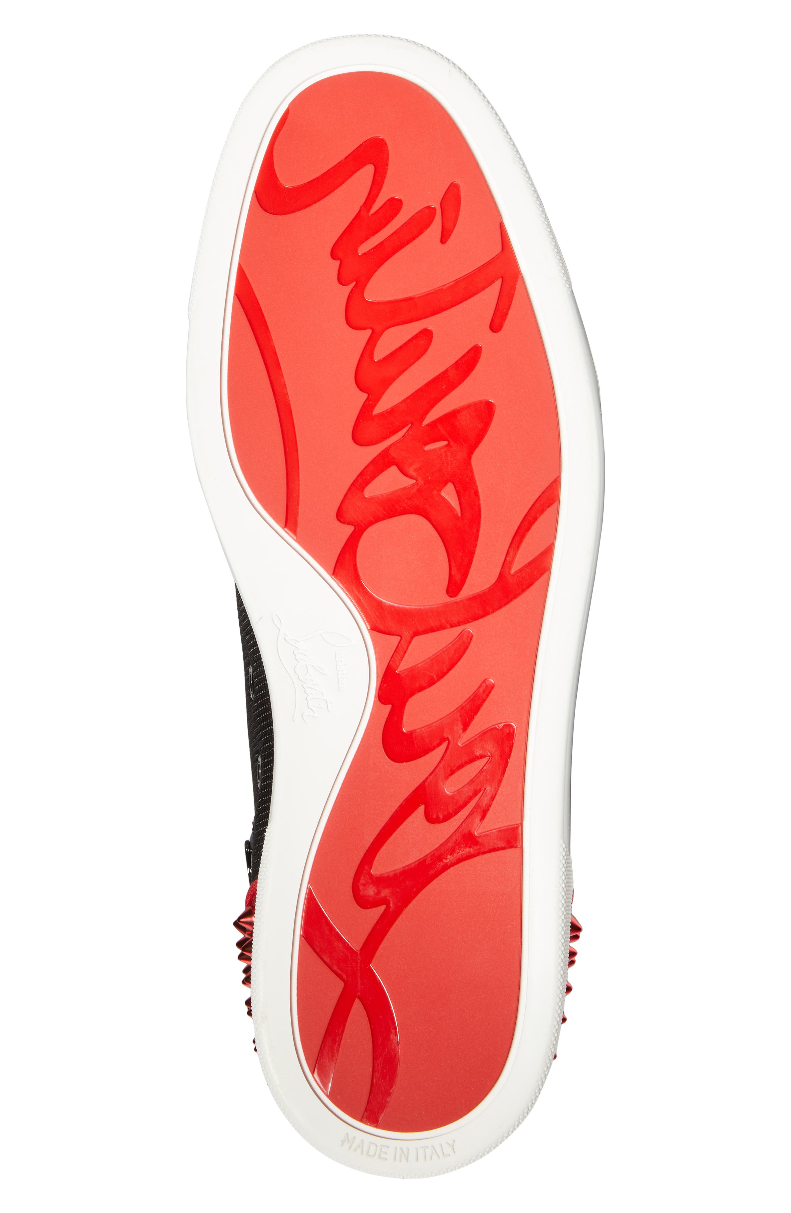 Christian Louboutin AC Lou Spikes 2 High Top Sneaker, Alternate, color, 