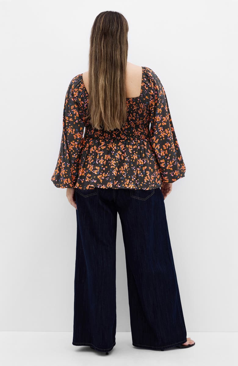 City Chic Gigi Floral Long Sleeve Blouse, Alternate, color, Baby Bunch