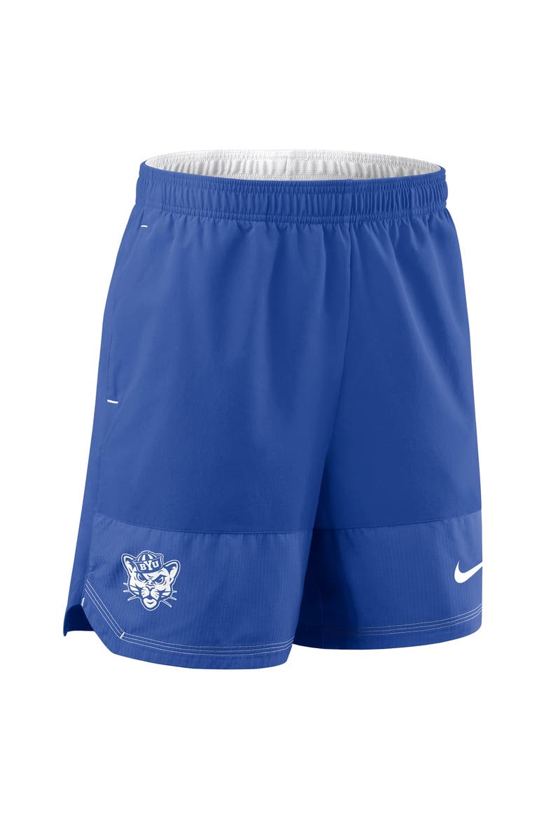 Men's Nike Royal BYU Cougars Woven Dri-FIT Shorts, Alternate, color, Royal