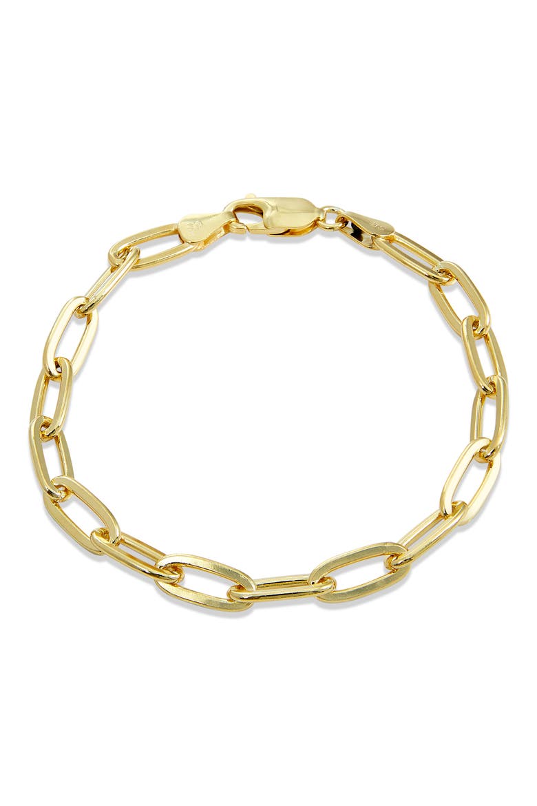 Paper Clip Chain Bracelet, Main, color, GOLD