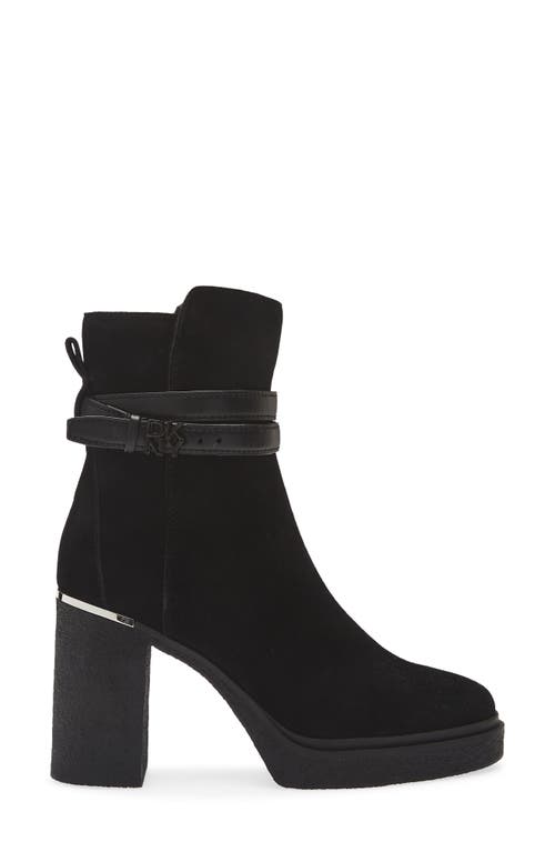 Dkny Tenley Platform Bootie In Black
