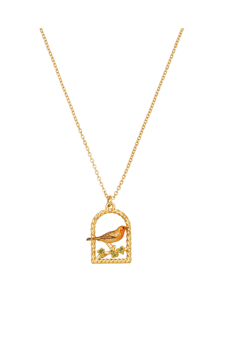 Robin Necklace, Alternate, color, Gold