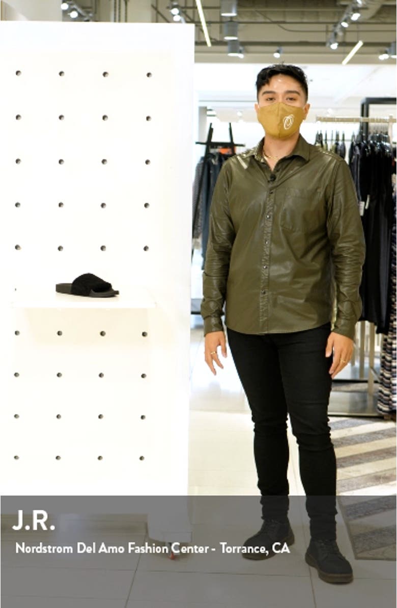 Shear Faux Shearling Slide Slipper, sales video thumbnail