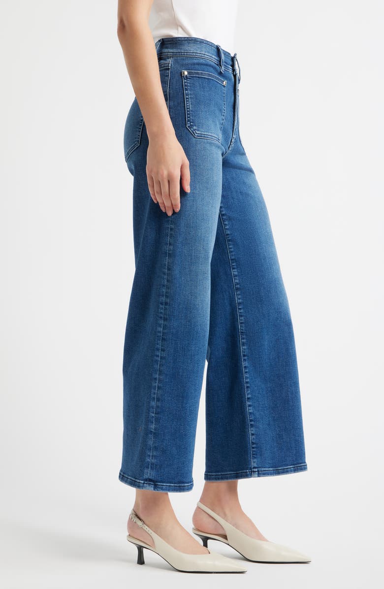 FRAME Le Slim Palazzo Crop Wide Leg Jeans, Alternate, color, Archive