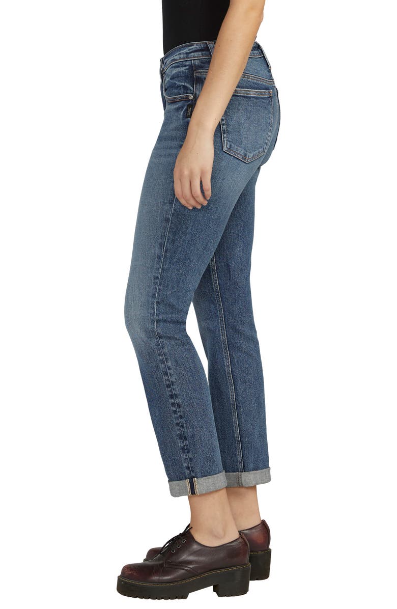 Silver Jeans Co. Beau High Waist Slim Boyfriend Jeans, Alternate, color, 