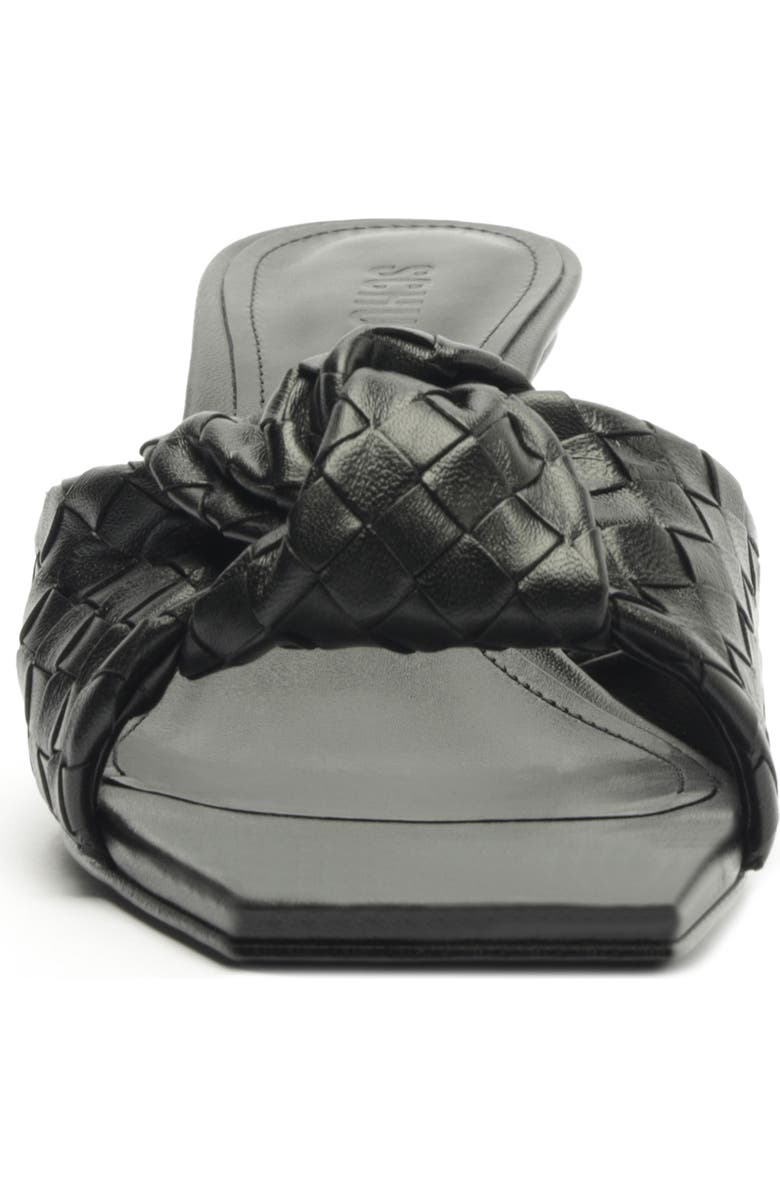 Schutz Kareena Knot Slide Sandal, Alternate, color, Black