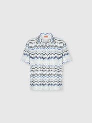 UM Bowling Shirt In Viscose With Zigzag Print