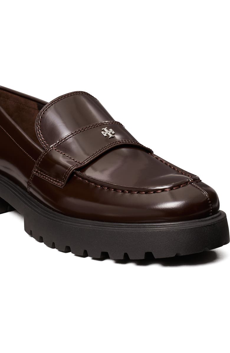 Tory Burch Classic Platform Lug Sole Loafer, Alternate, color, Cocoa