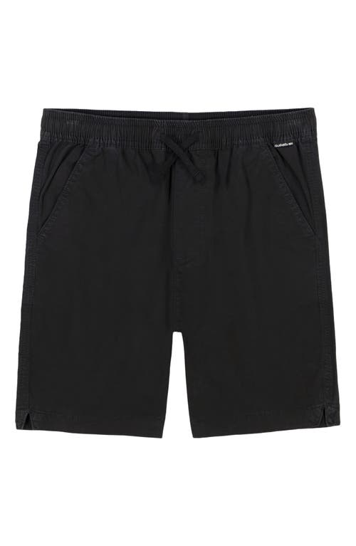 Quiksilver Kids' Taxer Drawstring Shorts In Black