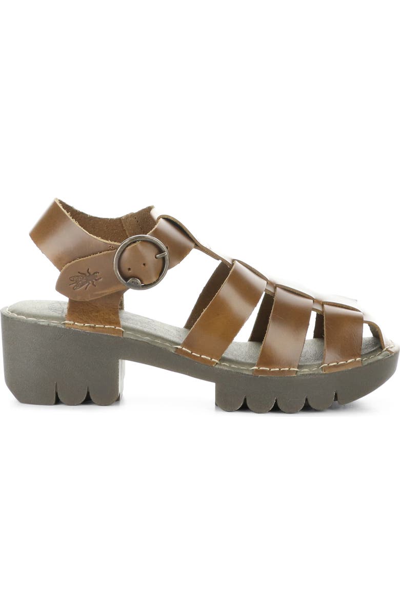 Fly London Emme Platform Fisherman Sandal, Alternate, color, 011 Camel Bridle